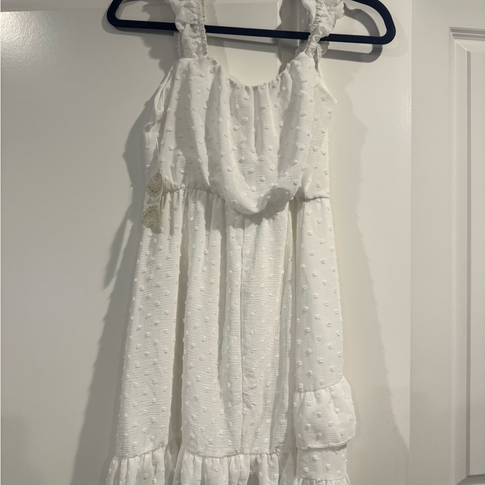 Altar'd State White Ruffled Tiered Sundress NWT